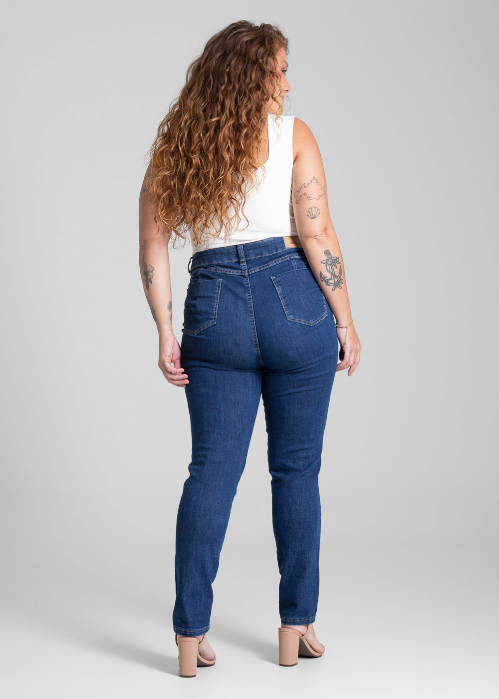 Calça Jeans Sawary Cigarrete Plus Size - 280948 AZUL