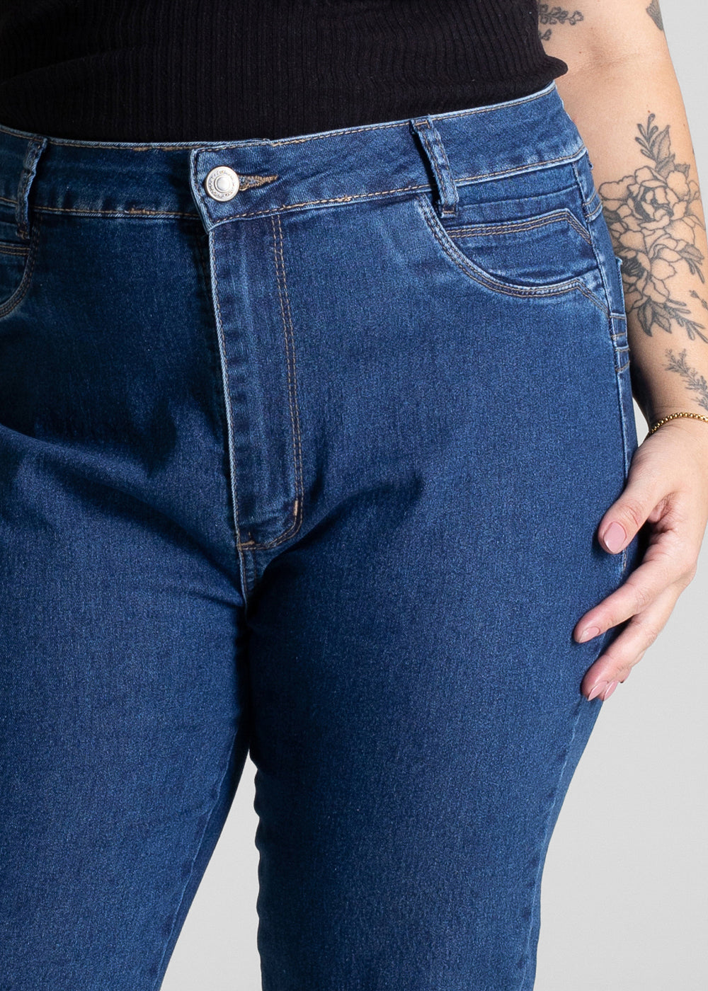 Calça Jeans Sawary Cigarrete Plus Size - 280950 AZUL