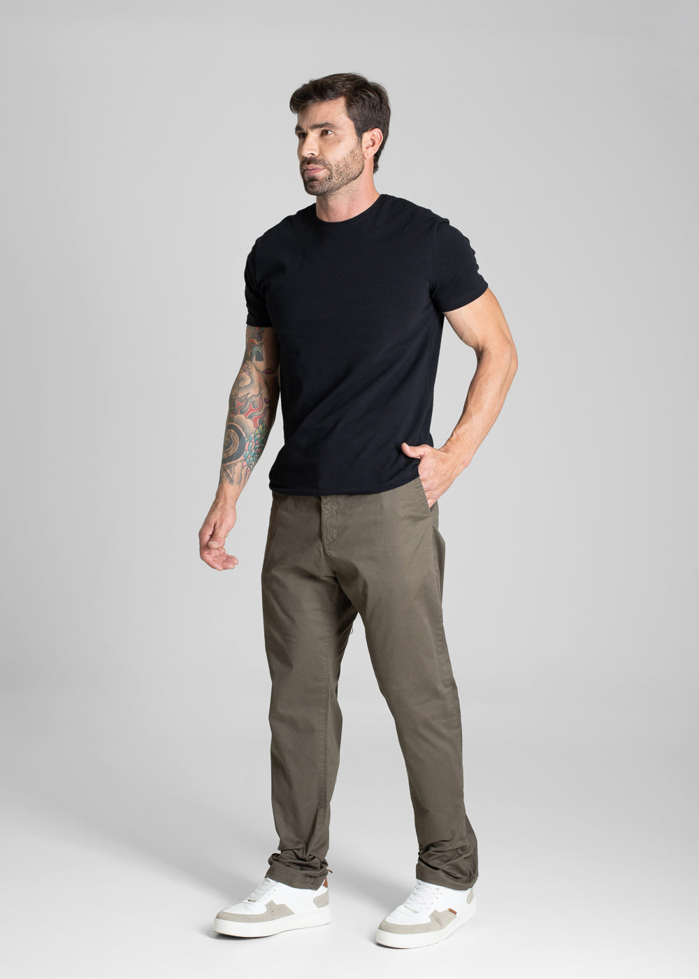 Calça Sarja Sawary Slim - 280956 VERDE