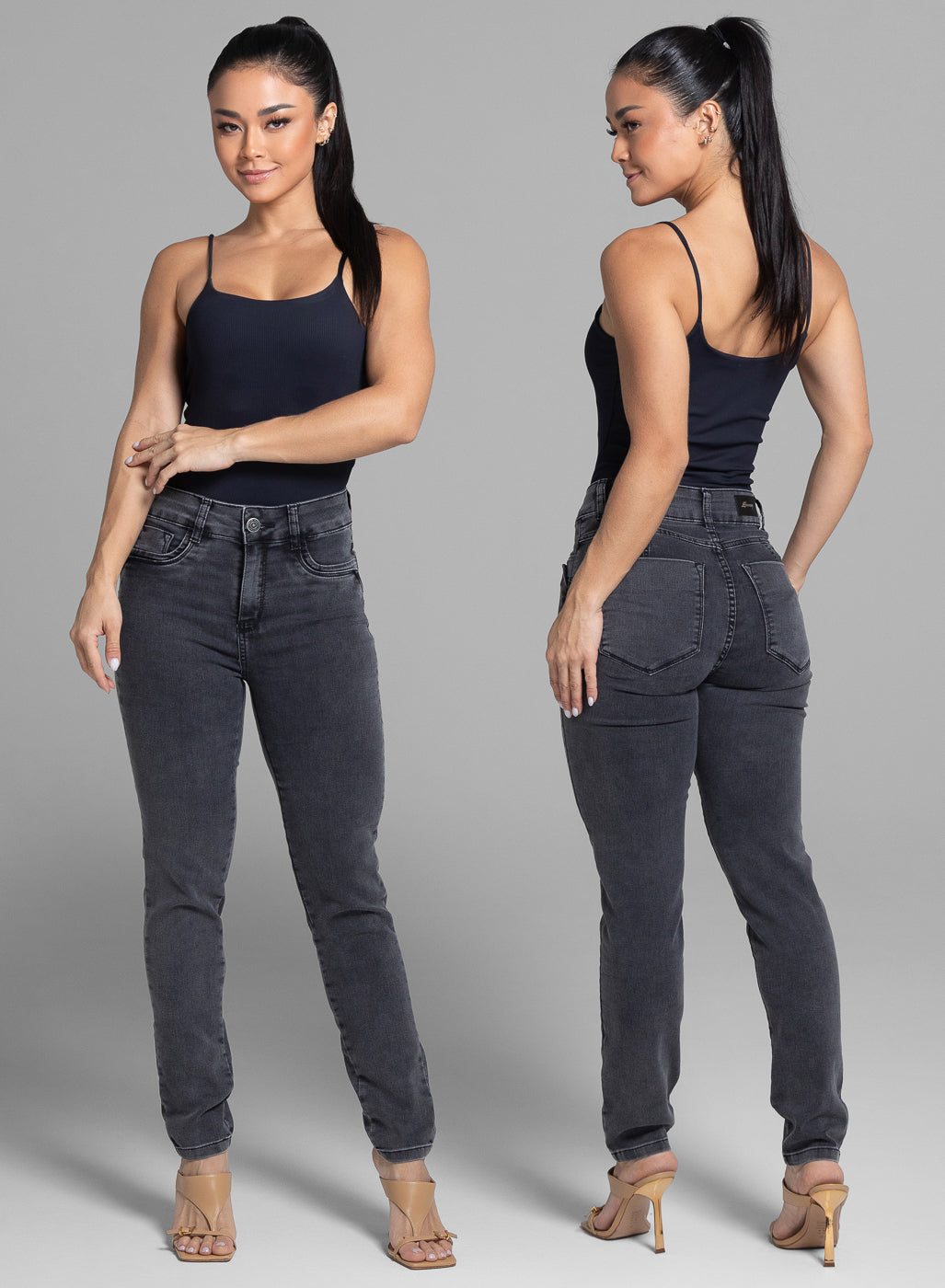 Calça Jeans Sawary Levanta Bumbum - 280966 PRETO