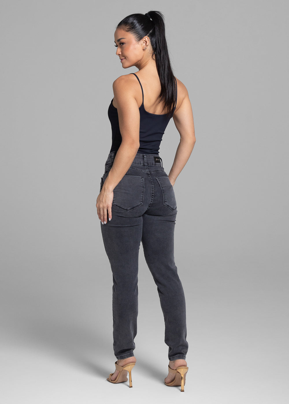 Calça Jeans Sawary Levanta Bumbum - 280966 PRETO