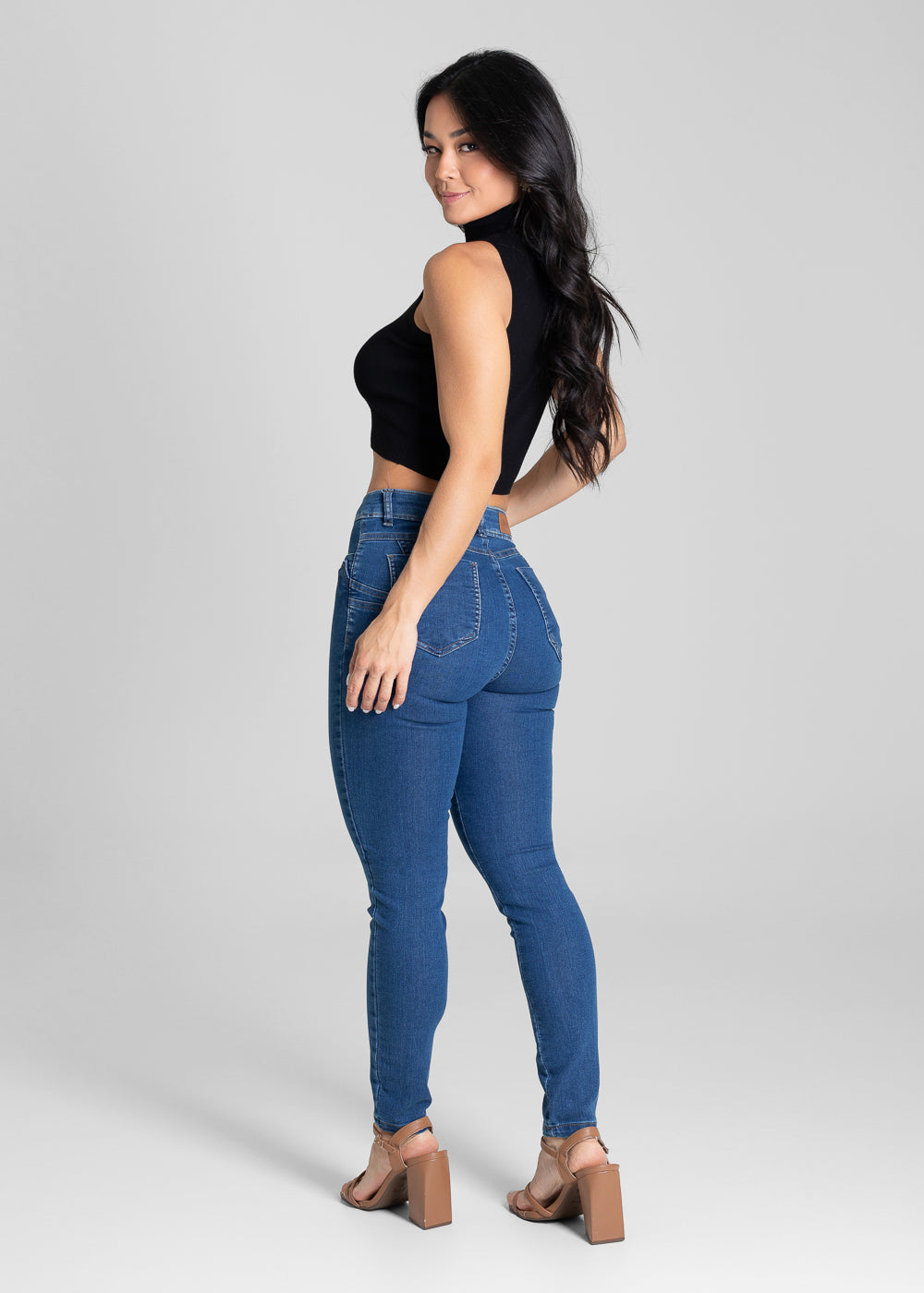 Calça Jeans Sawary Levanta Bumbum - 280983 AZUL
