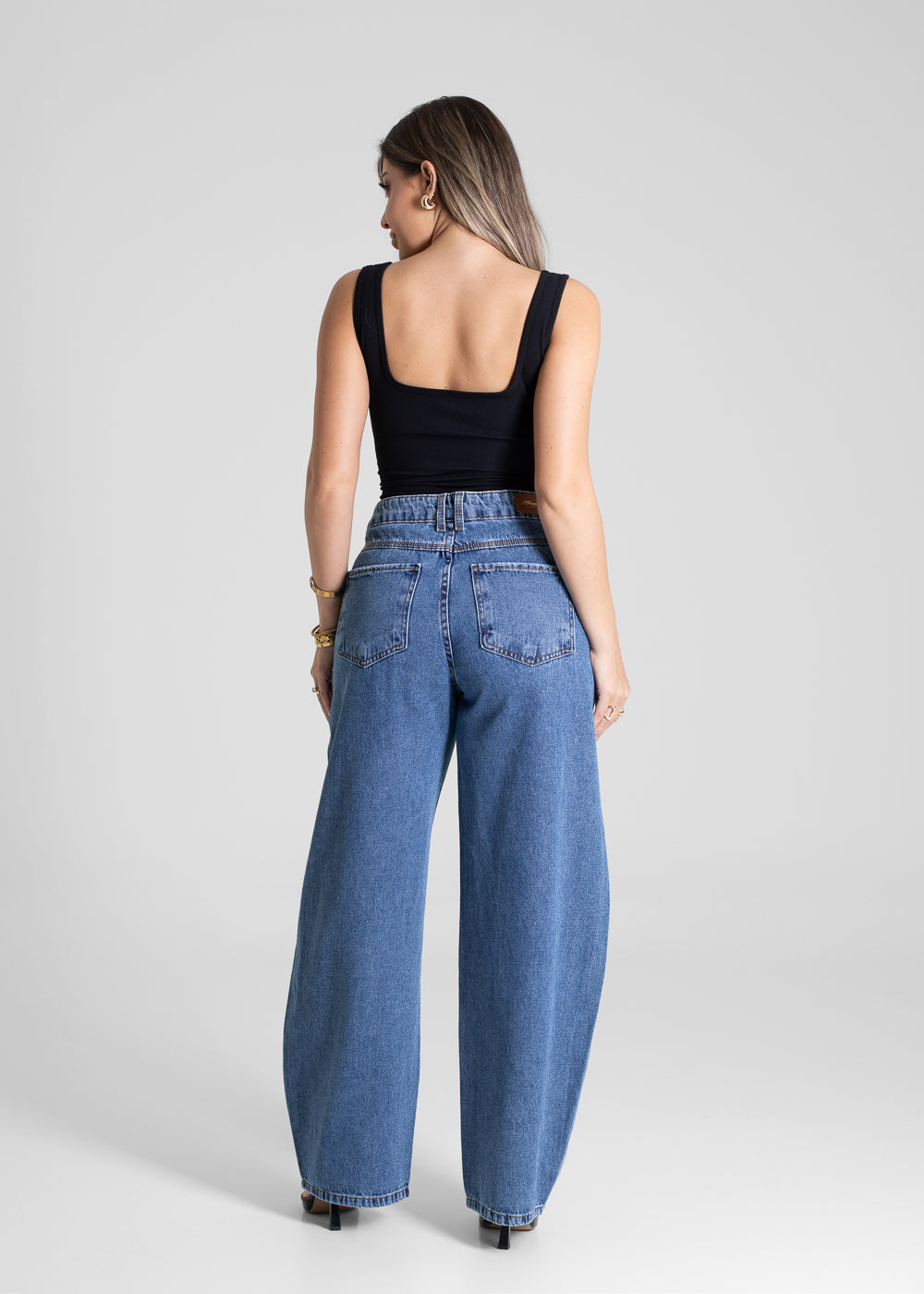 Calça Jeans Sawary Barrel - 281026 AZUL