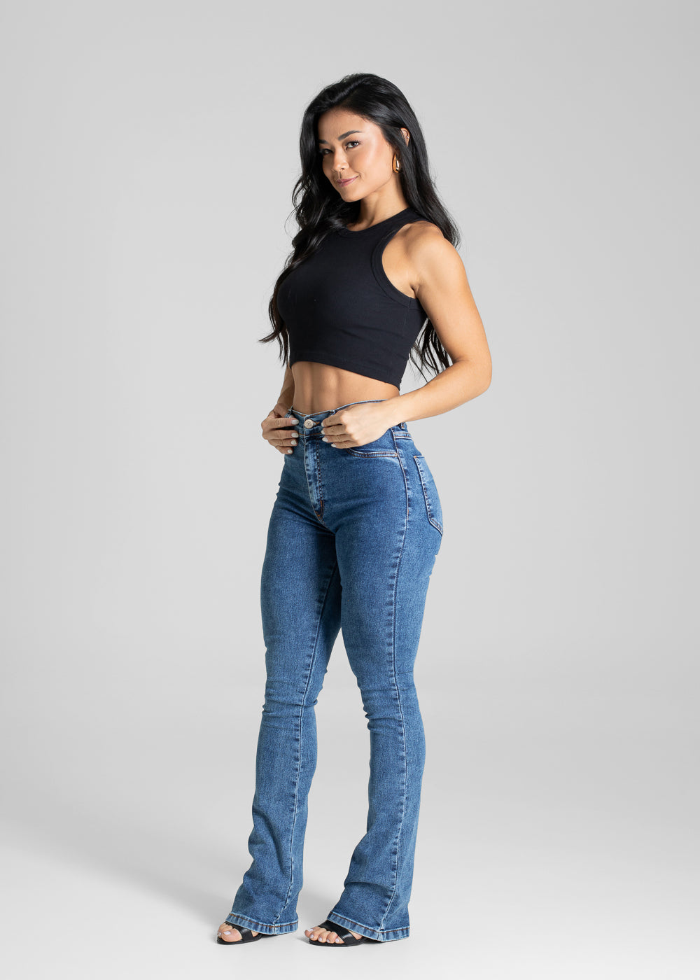 Calça Jeans Sawary Boot Cut - 281052 AZUL