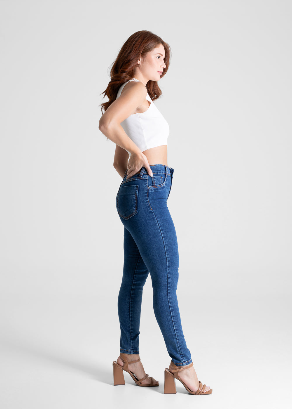 Calça Jeans Sawary Skinny Petit - 281054 AZUL