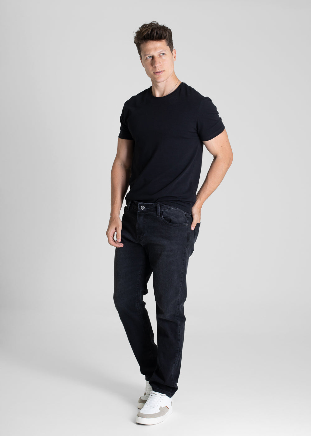 Calça Jeans Sawary Slim - 281099 PRETO