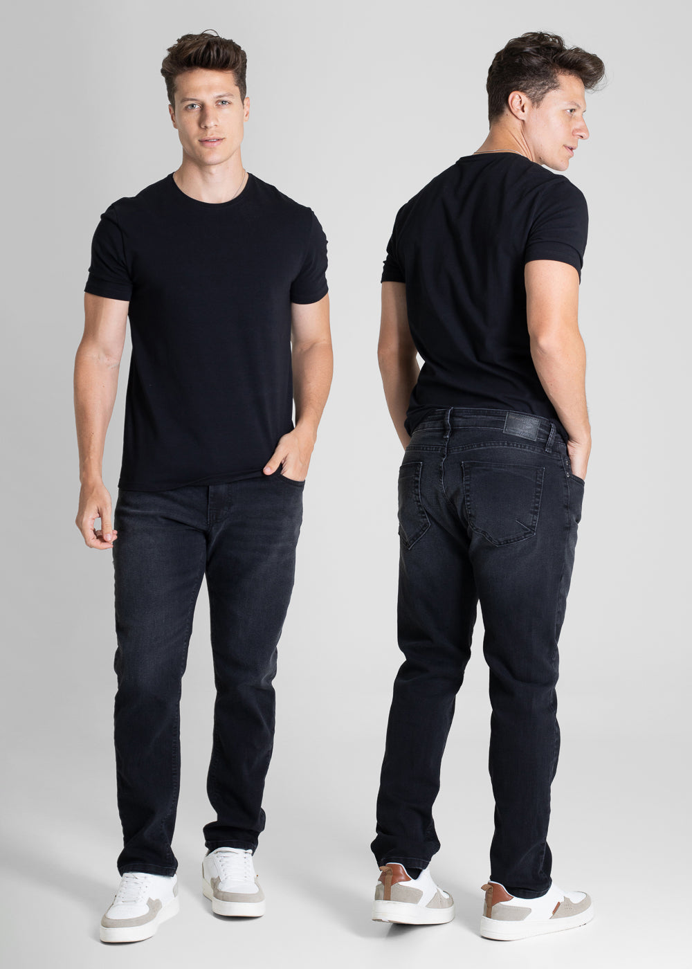 Calça Jeans Sawary Slim - 281099 PRETO