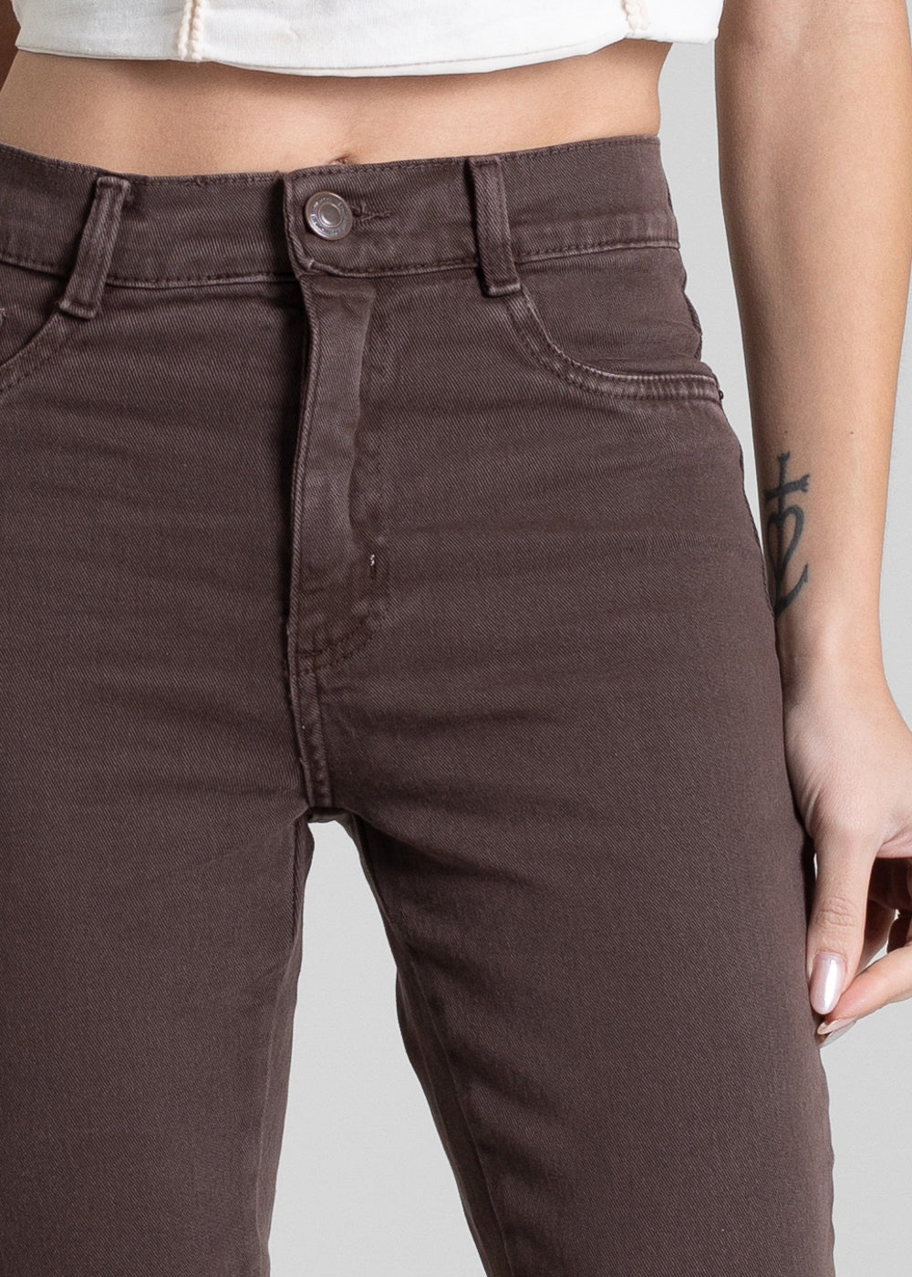 Calça Sarja Sawary Boot Cut - 281101 MARROM