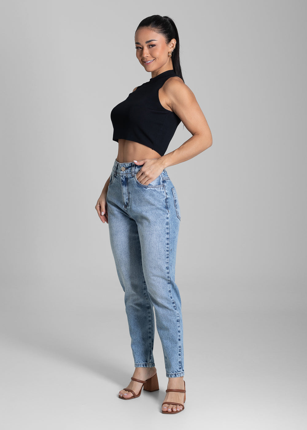 Calça Jeans Sawary Mom - 281148 AZUL