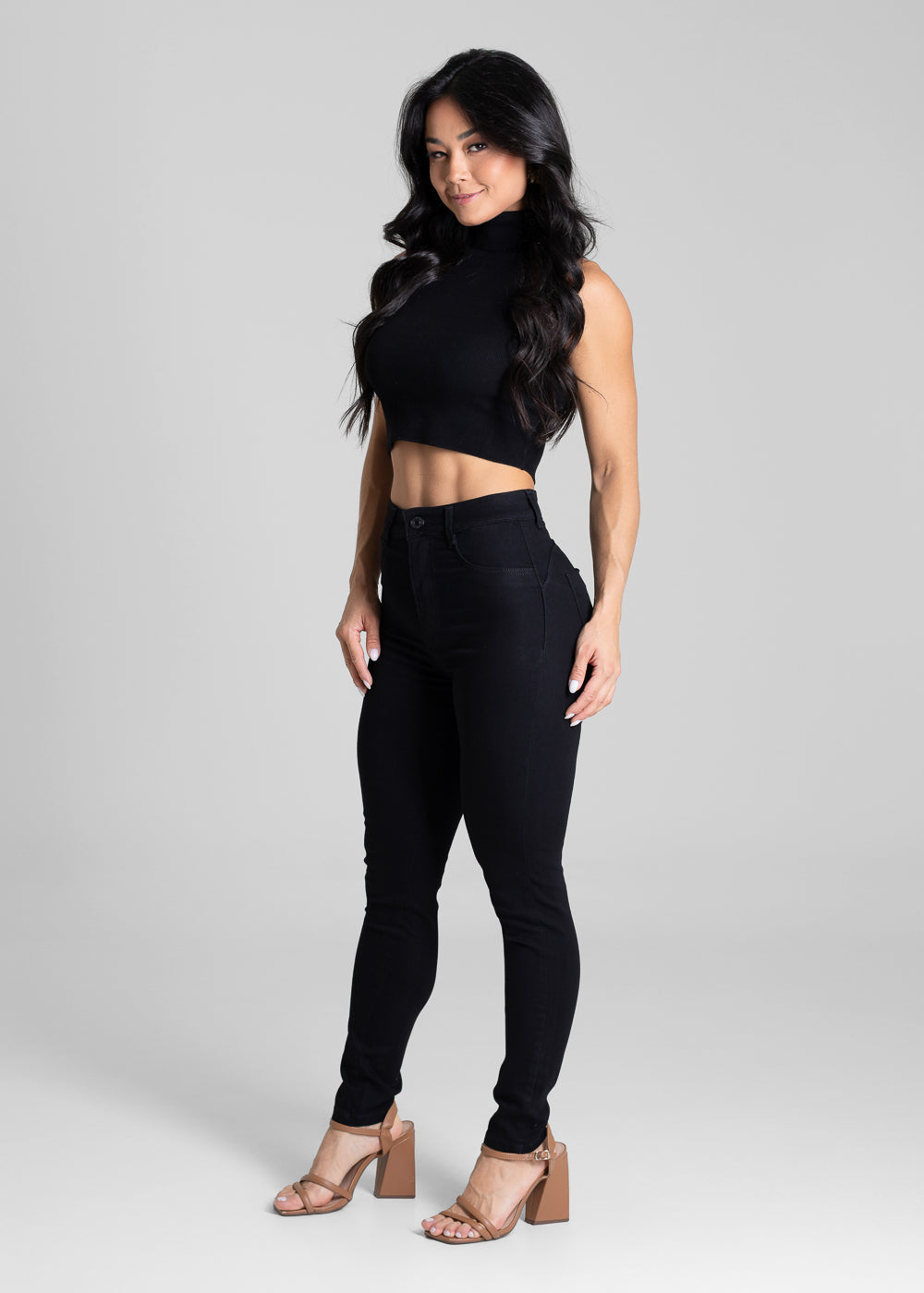 Calça Sarja Sawary Modela Bumbum - 281217 PRETO