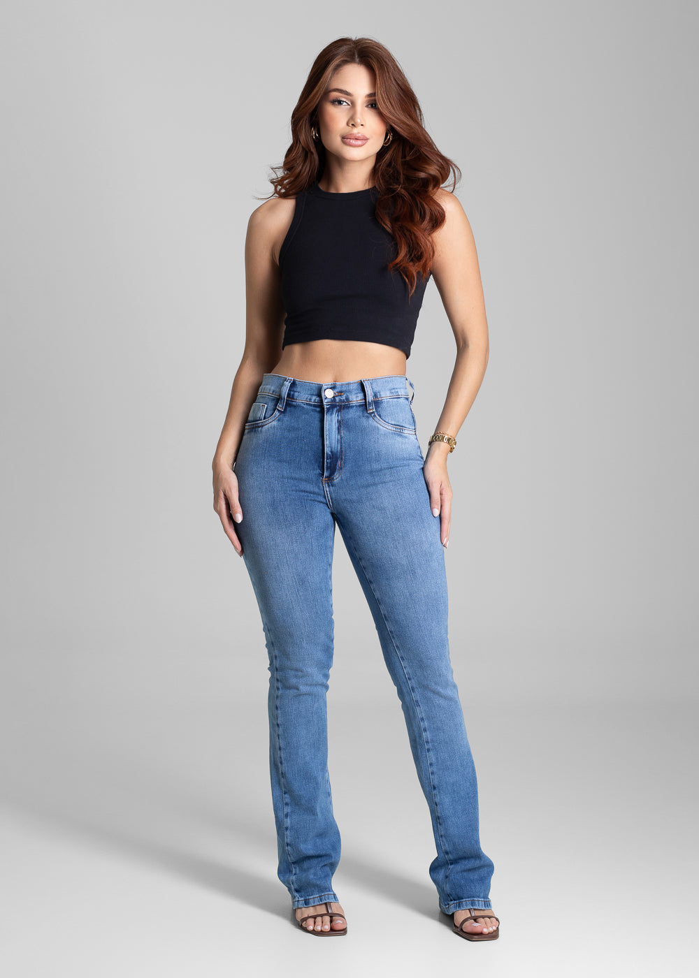 Calça Jeans Sawary Boot Cut - 281228 AZUL