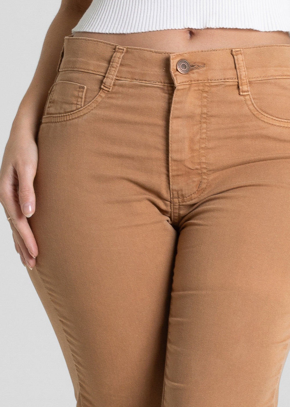 Calça Sarja Sawary Boot Cut - 281250 MARROM