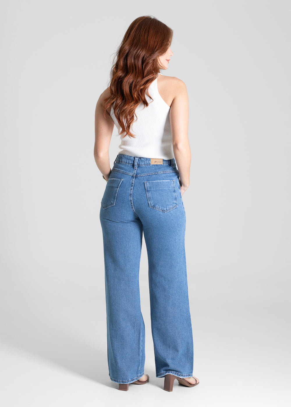 Calça Jeans Sawary Wide Leg - 281257 AZUL