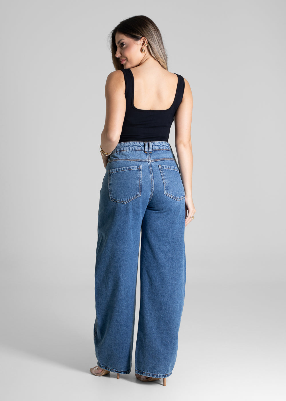 Calça Jeans Sawary Barrel - 281283 AZUL