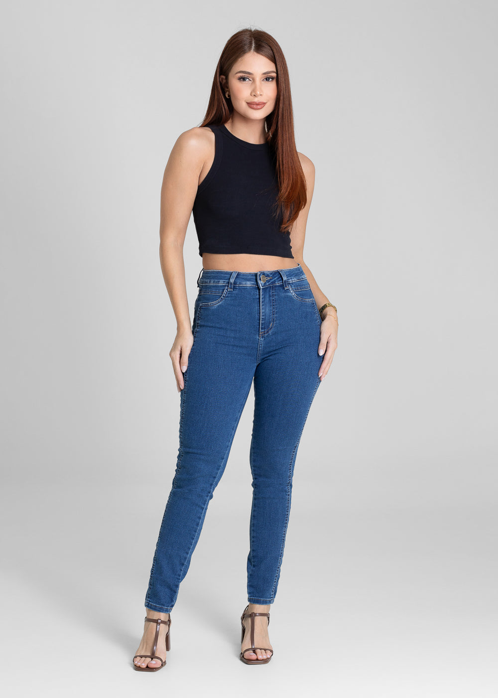 Calça Jeans Sawary Levanta Bumbum - 281310 AZUL