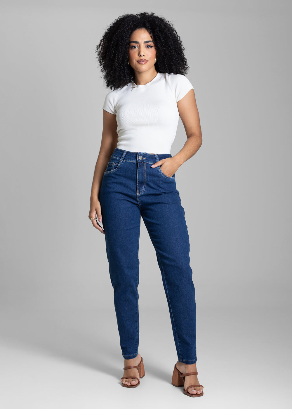 Calça Jeans Sawary Mom - 281318 AZUL