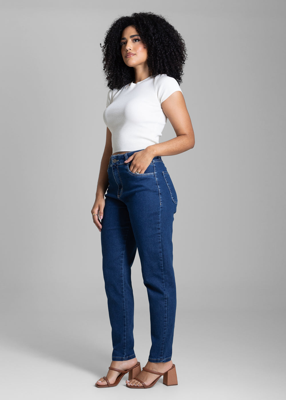Calça Jeans Sawary Mom - 281318 AZUL