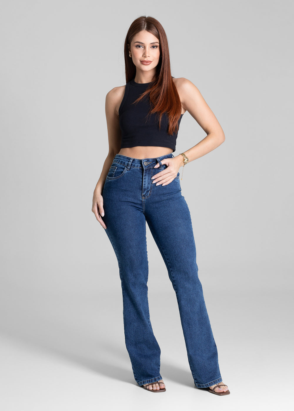 Calça Jeans Sawary Boot Cut - 281320 AZUL