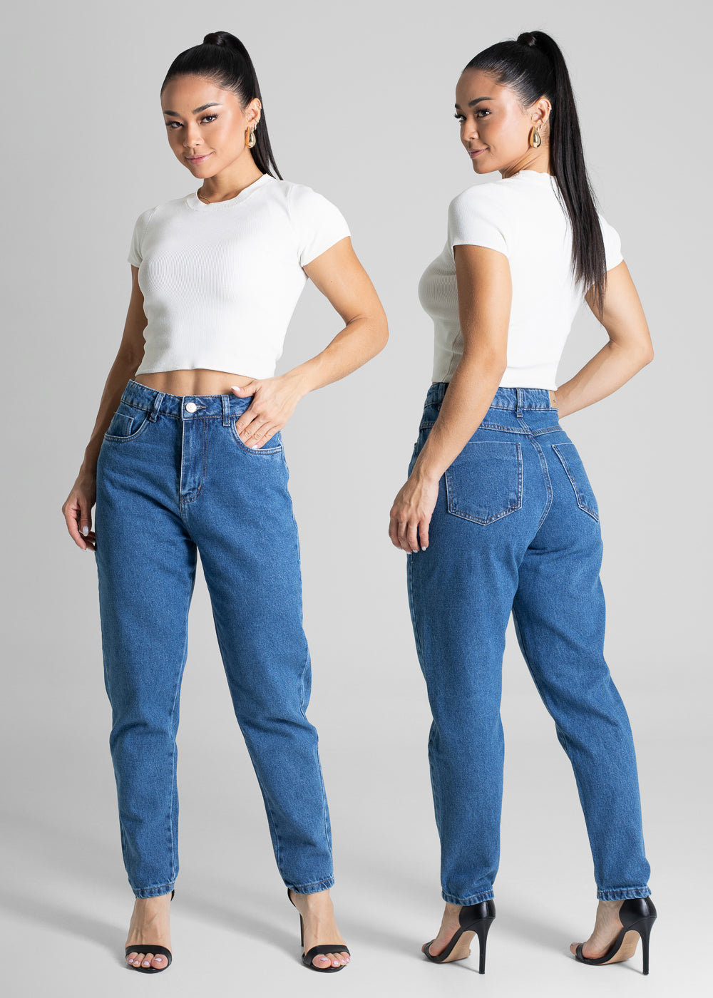 Calça Jeans Sawary Mom - 281326 AZUL