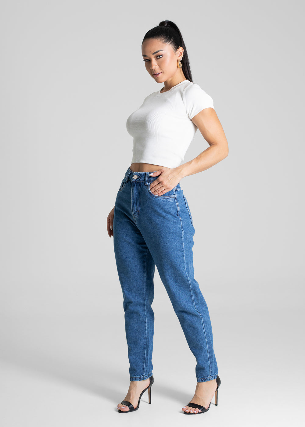 Calça Jeans Sawary Mom - 281326 AZUL