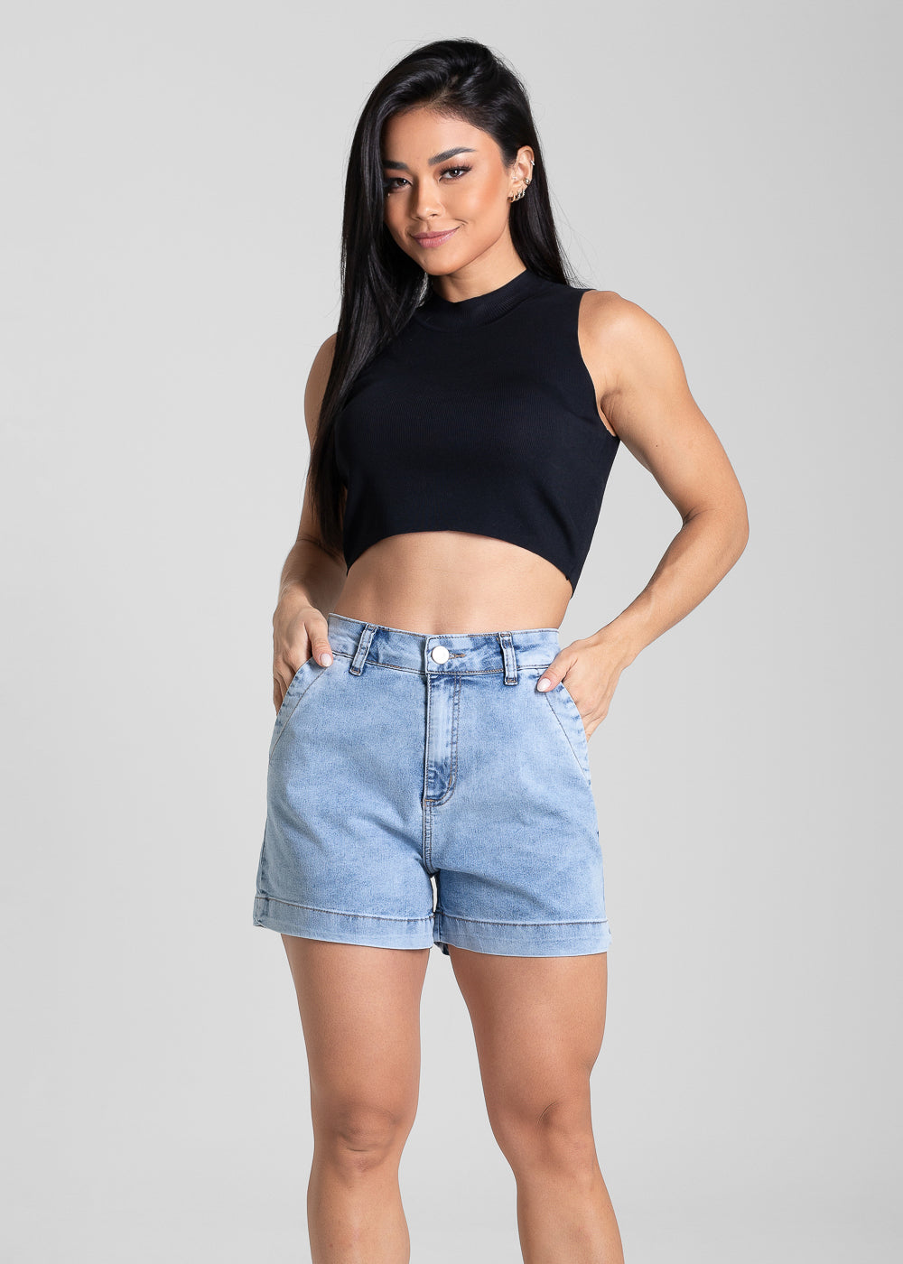 Shorts Jeans Sawary - 281351 AZUL