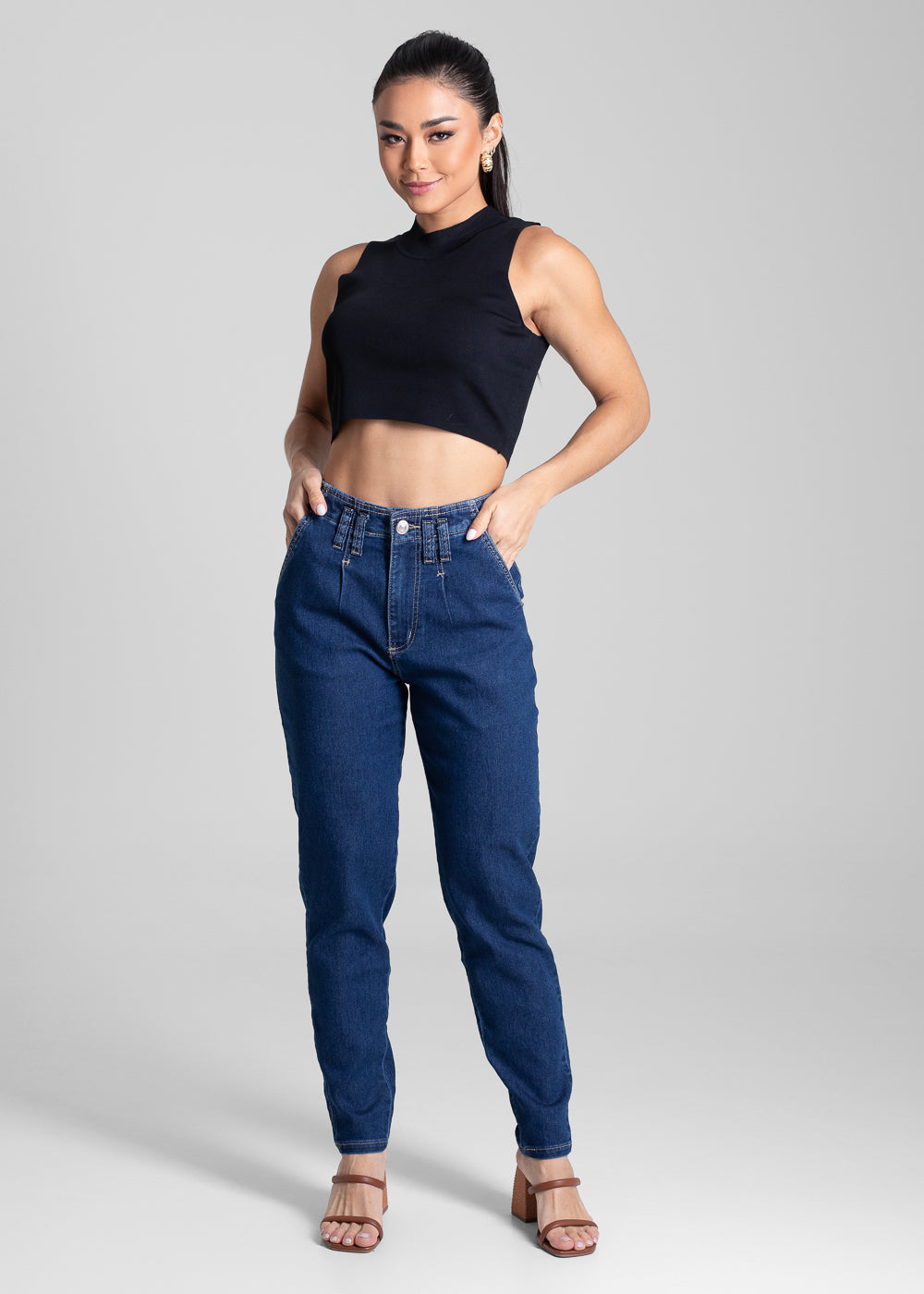 Calça Jeans Sawary Mom - 281356 AZUL