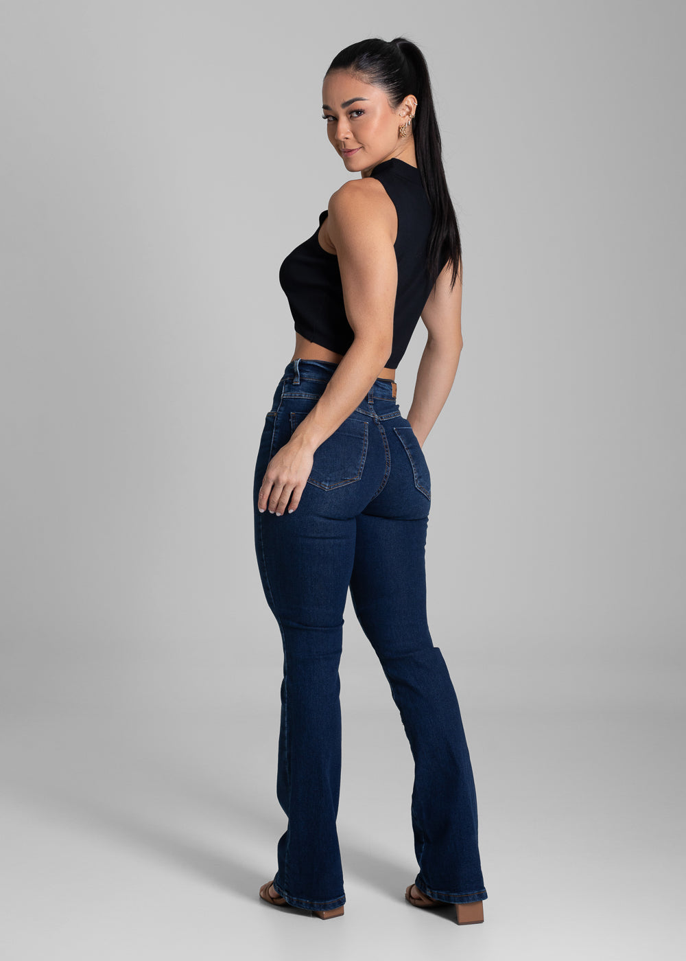 Calça Jeans Sawary Boot Cut Petit - 281374 AZUL