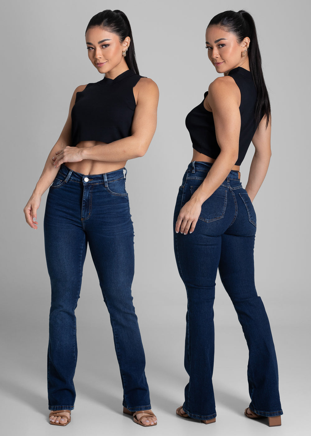 Calça Jeans Sawary Boot Cut Petit - 281374 AZUL