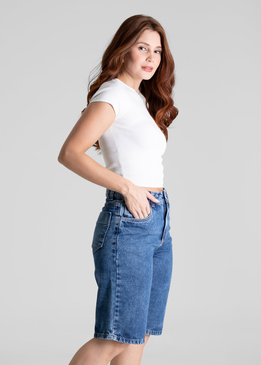 Bermuda Jeans Sawary - 281379 AZUL