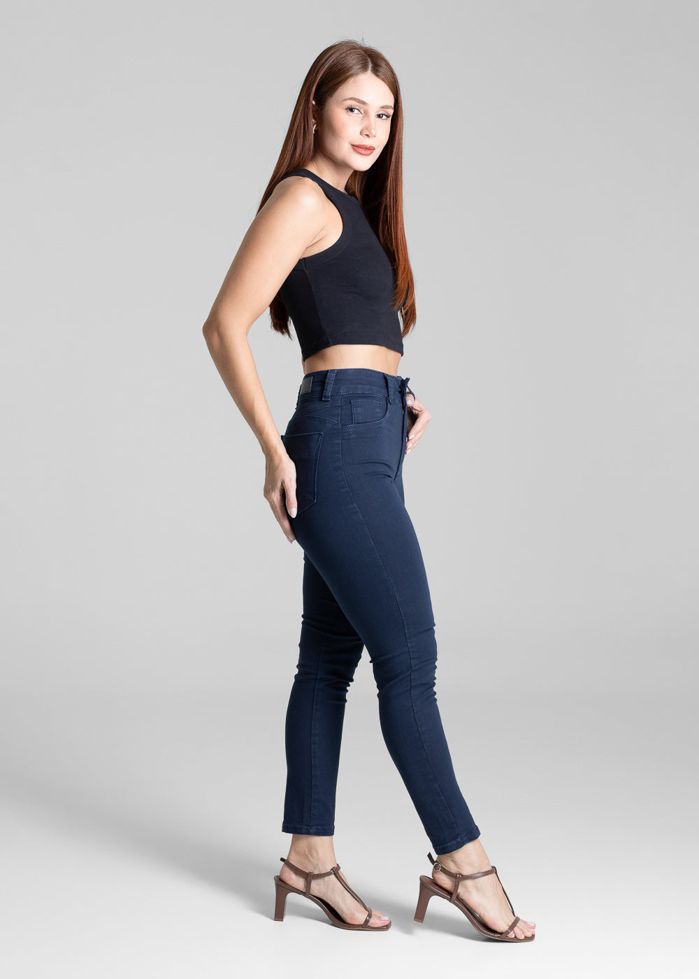 Calça Sarja Sawary Push Up - 281391 AZUL