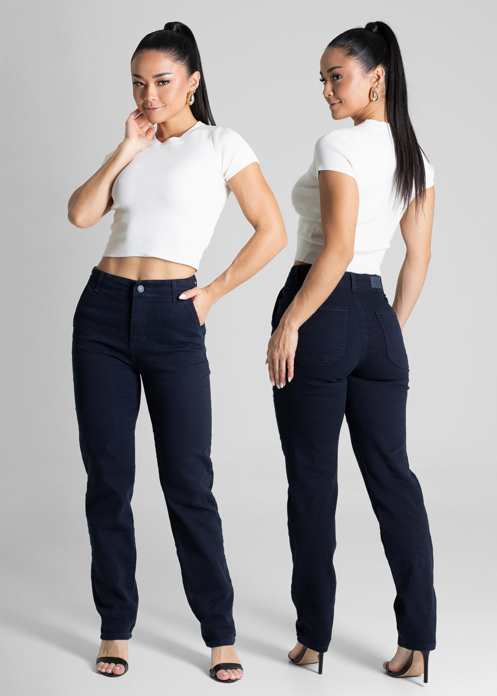 Calça Sarja Sawary Reta - 281405 AZUL