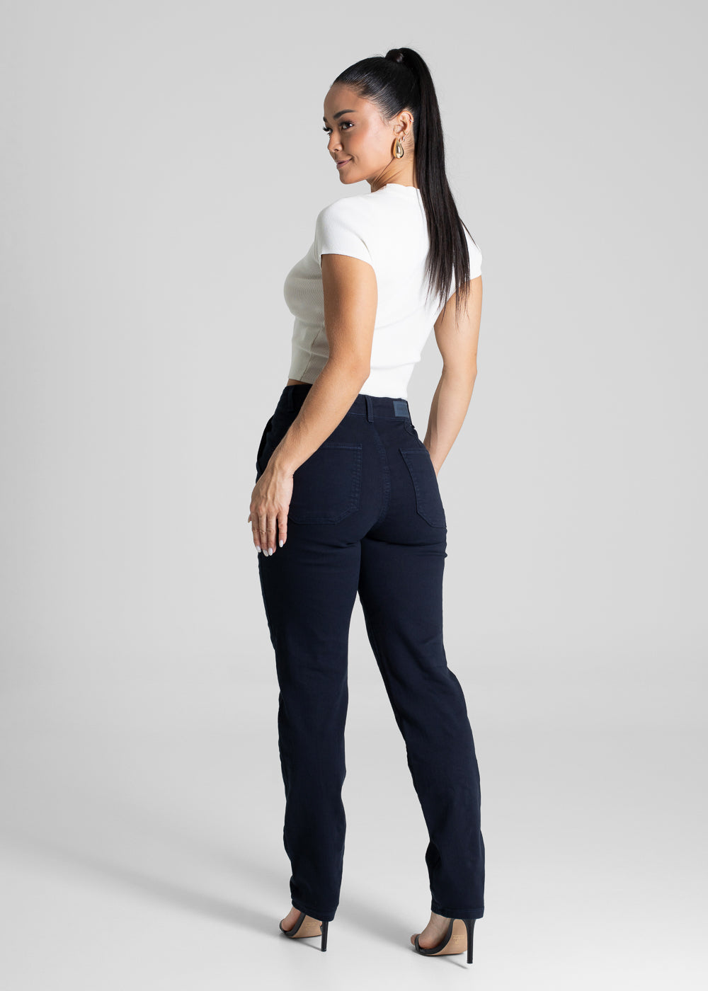 Calça Sarja Sawary Reta - 281405 AZUL