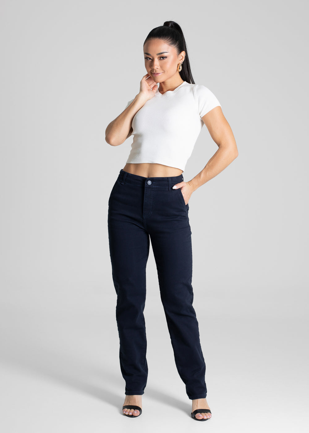 Calça Sarja Sawary Reta - 281405 AZUL