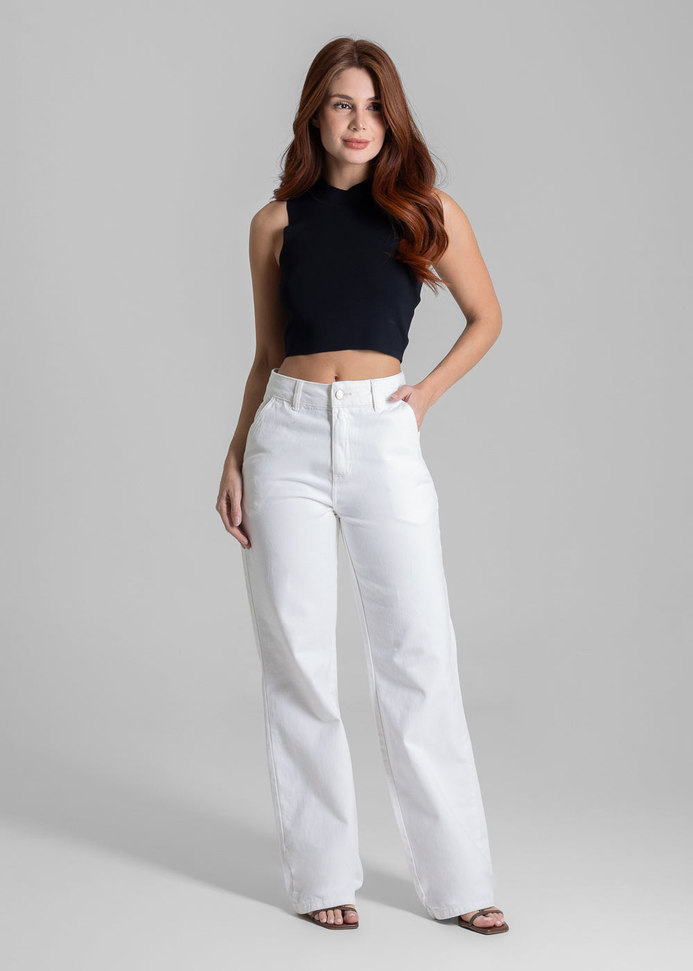 Calça Sarja Sawary Wide Leg - 281423 PT