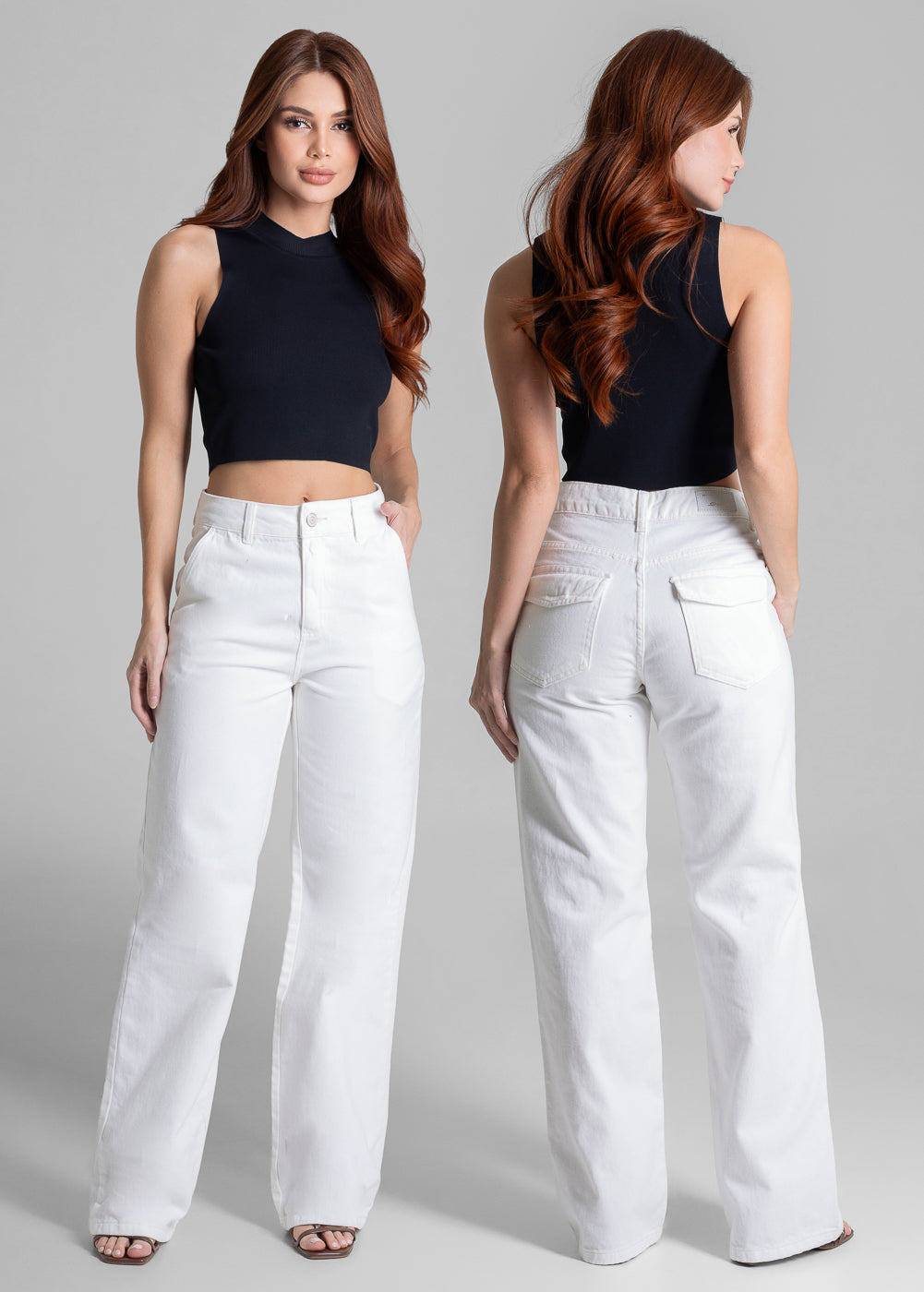 Calça Sarja Sawary Wide Leg - 281423 PT