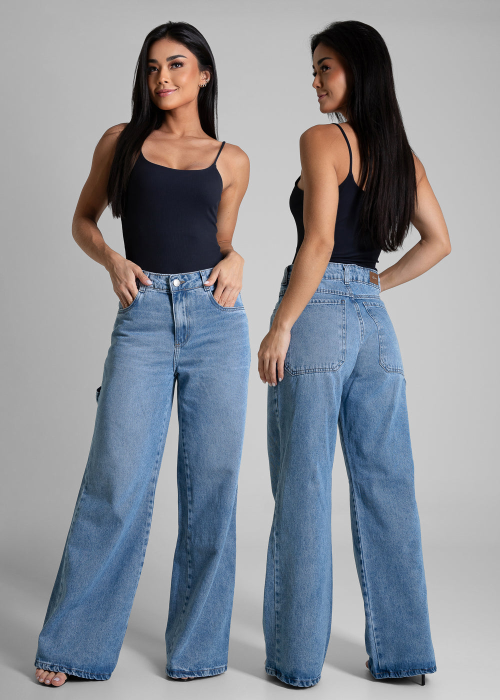 Calça Jeans Sawary Wide Leg - 281438 AZUL