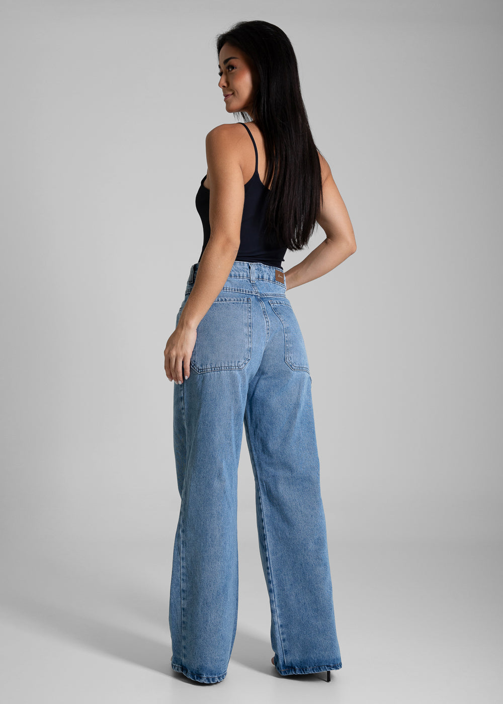 Calça Jeans Sawary Wide Leg - 281438 AZUL