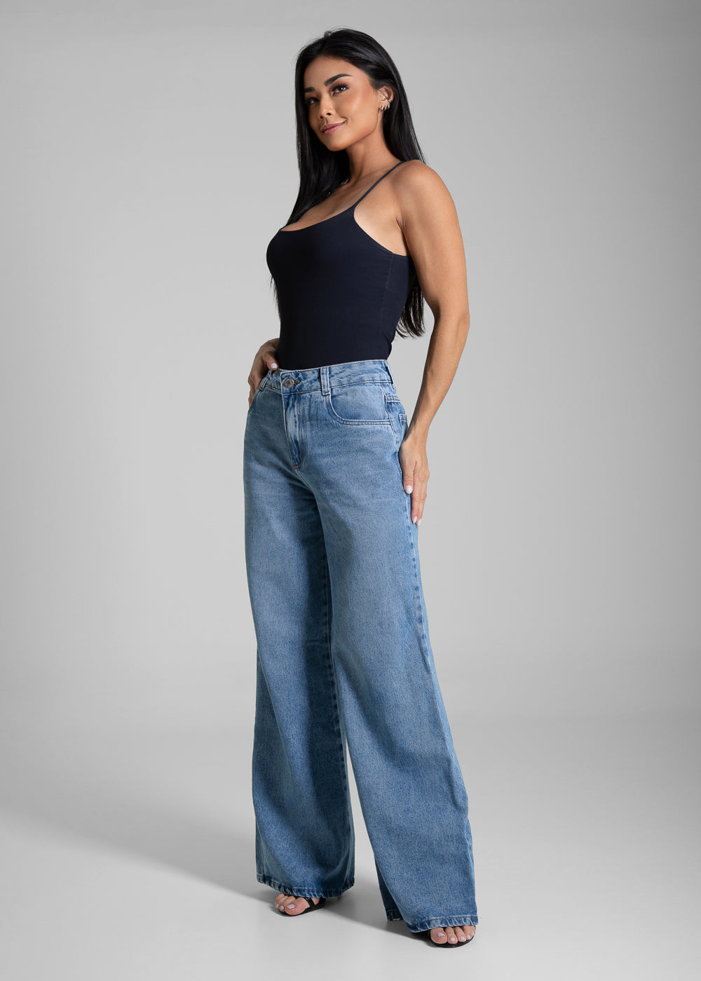 Calça Jeans Sawary Wide Leg - 281438 AZUL