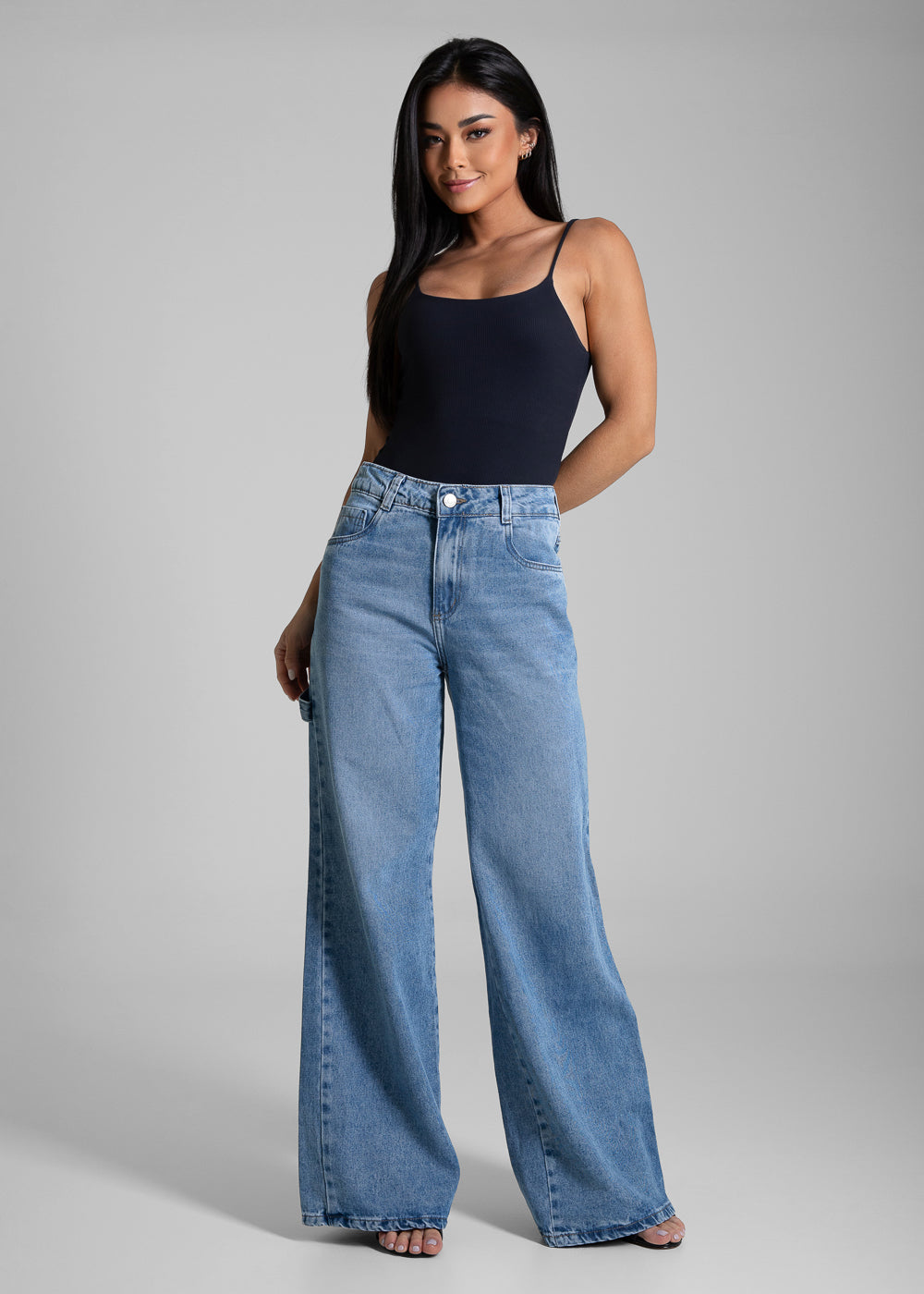 Calça Jeans Sawary Wide Leg - 281438 AZUL