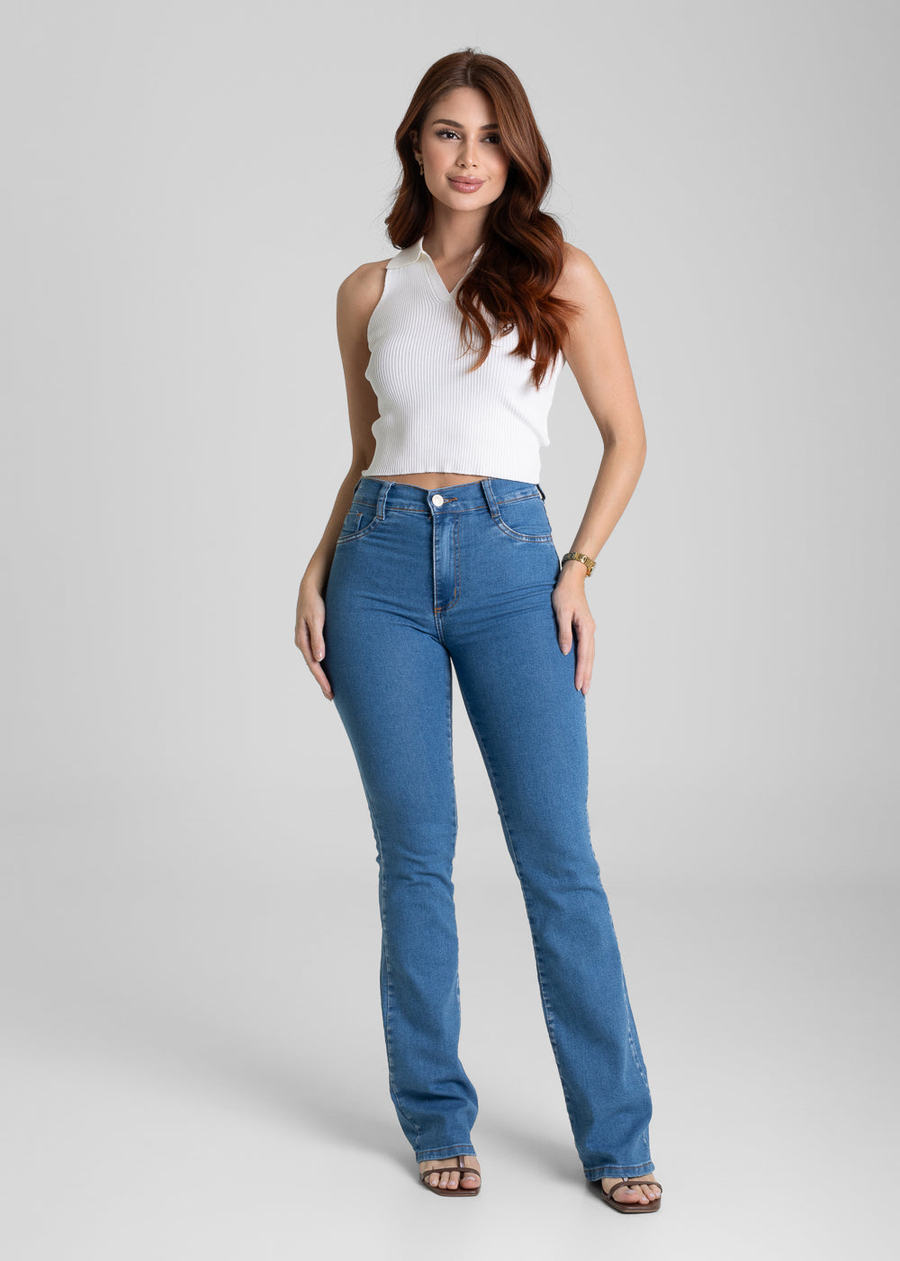 Calça Jeans Sawary Boot Cut - 281454 AZUL