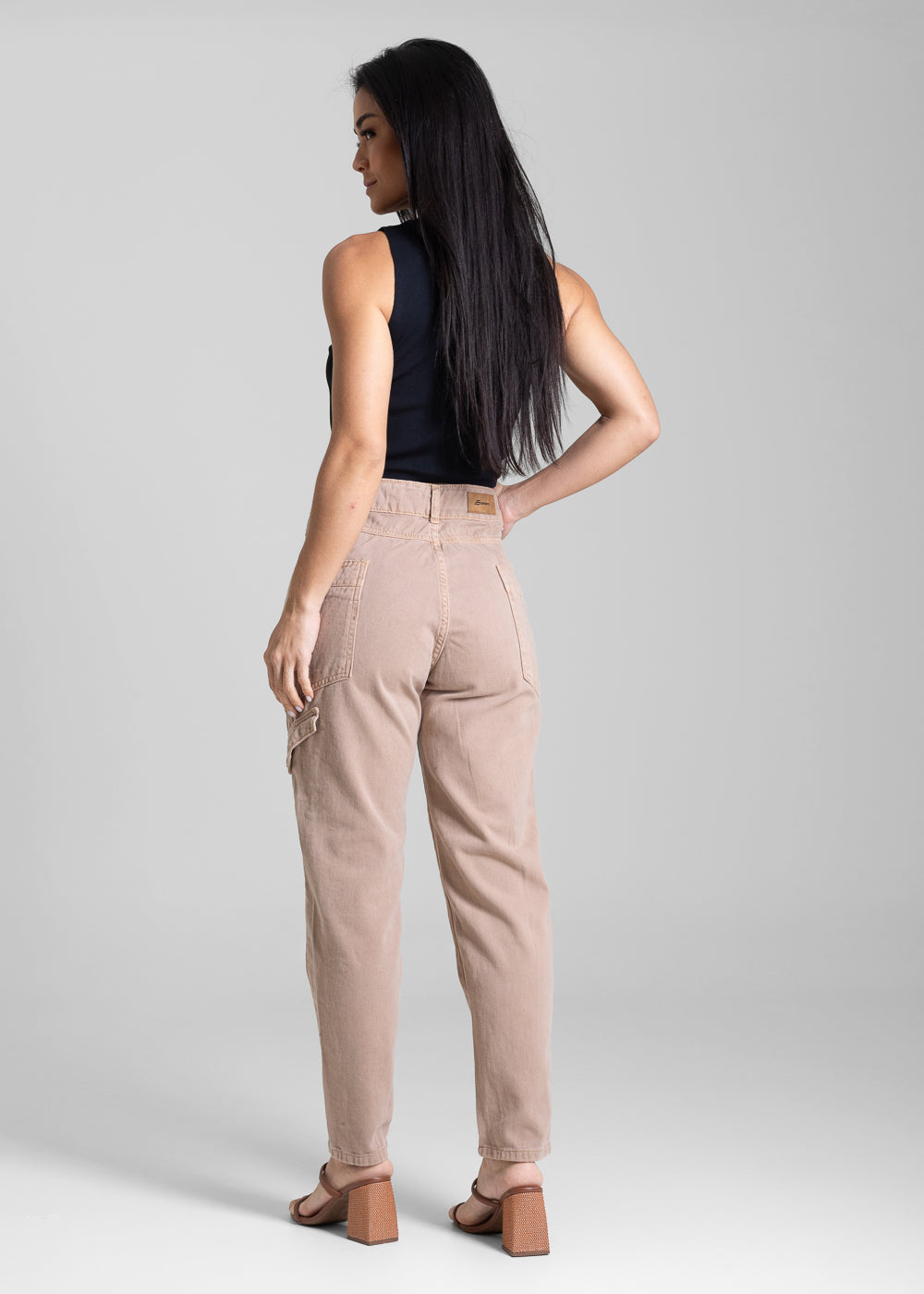 Calça Sarja Sawary Mom - 281467 BEGE