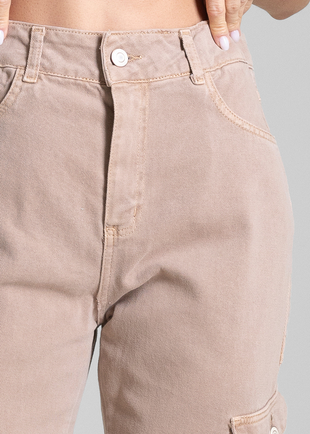 Calça Sarja Sawary Mom - 281467 BEGE