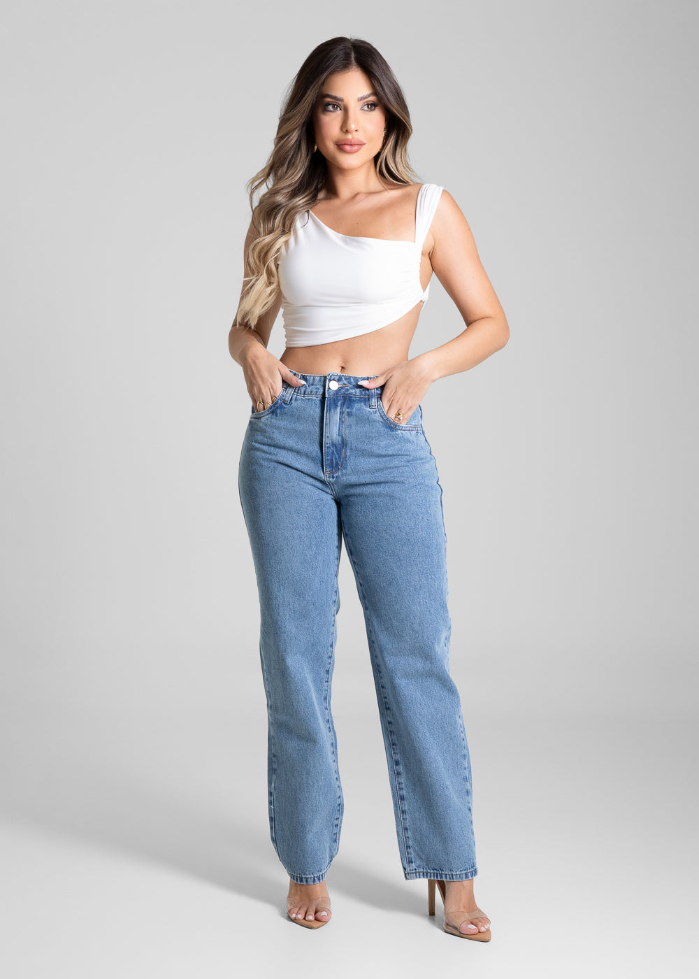 Calça Jeans Sawary Reta - 281479 AZUL