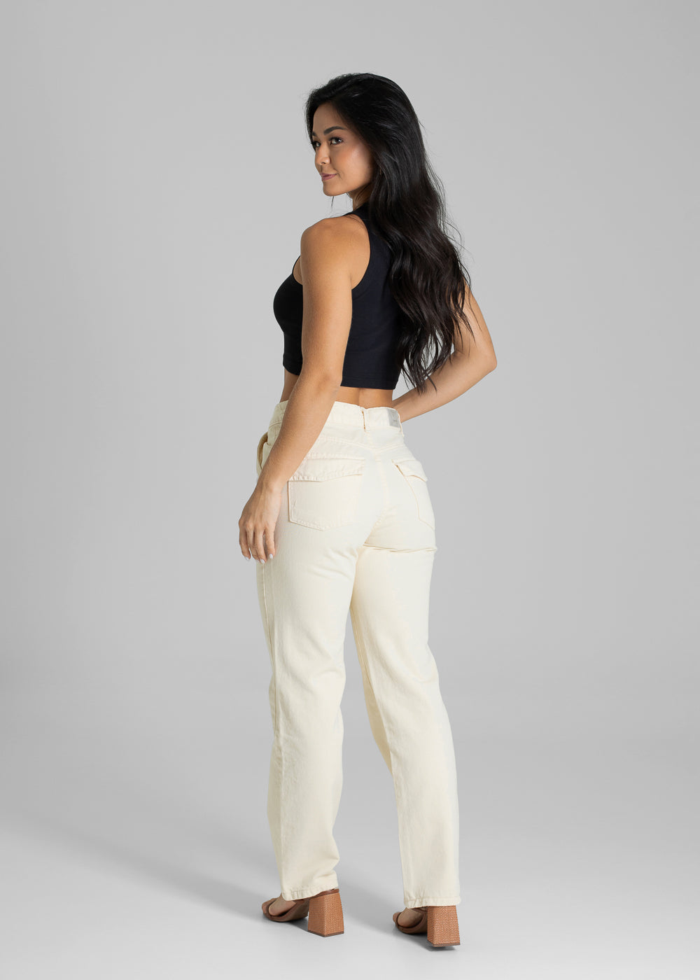 Calça Sarja Sawary Reta - 281488 AMARELO