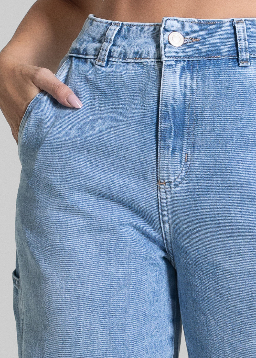 Calça Jeans Sawary Wide Leg - 281499 AZUL