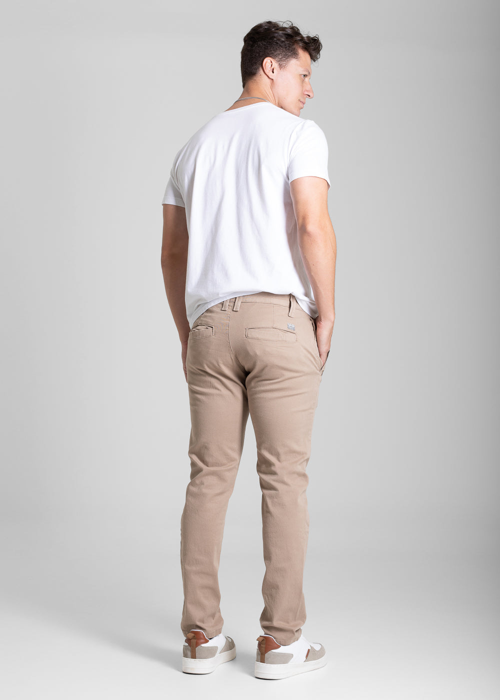 Calça Sarja Sawary Slim - 281527 BEGE