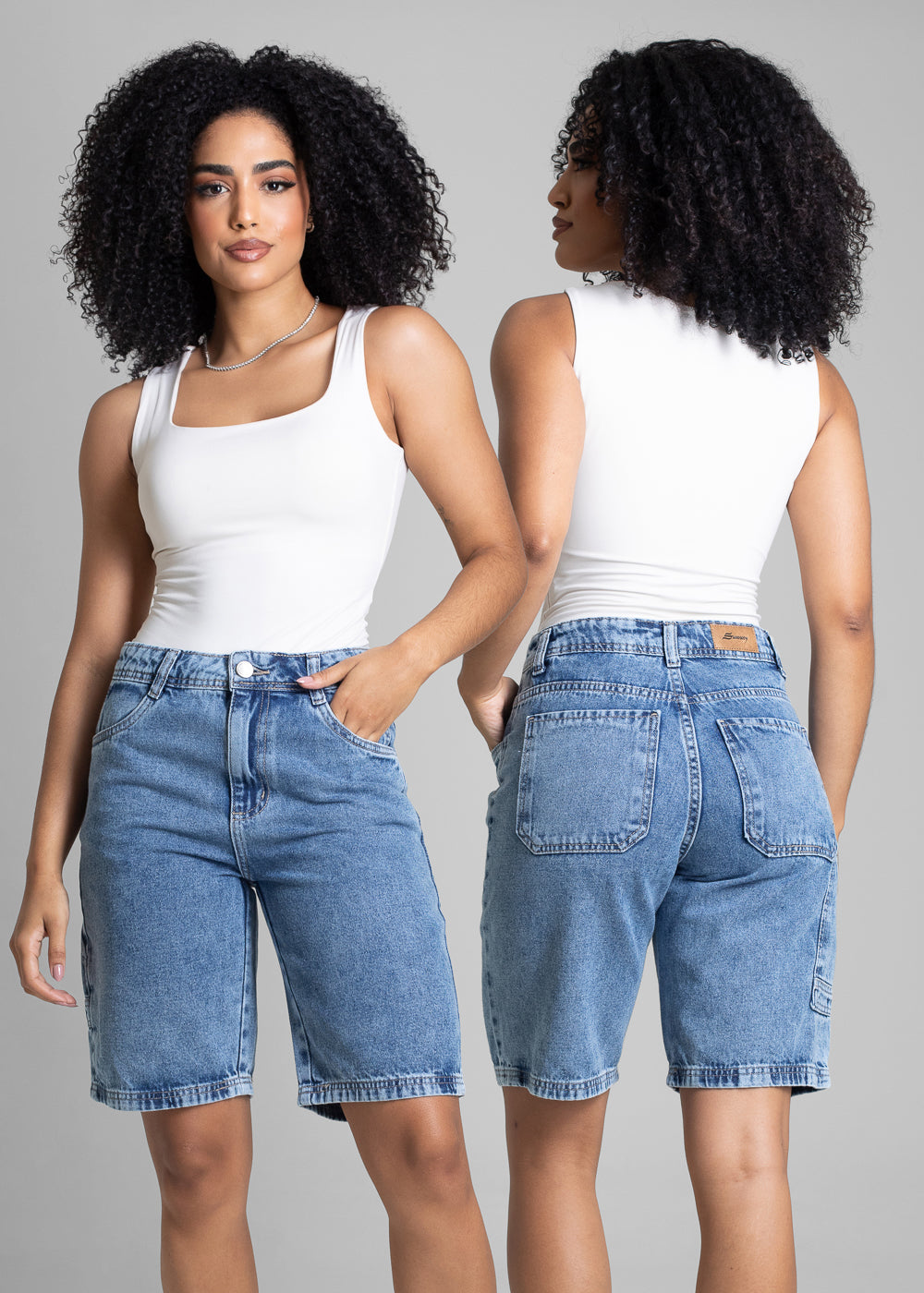 Bermuda Jeans Sawary - 281535 AZUL