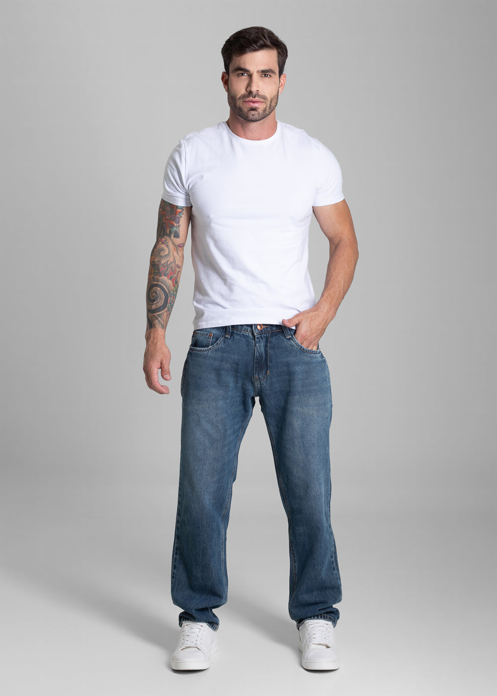 Calça Jeans Sawary Reta - 281556 AZUL – Sawary Jeans Atacado