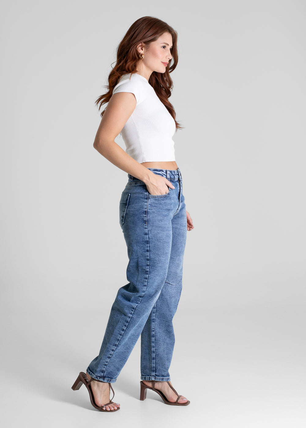 Calça Jeans Sawary Barrel - 281562 AZUL