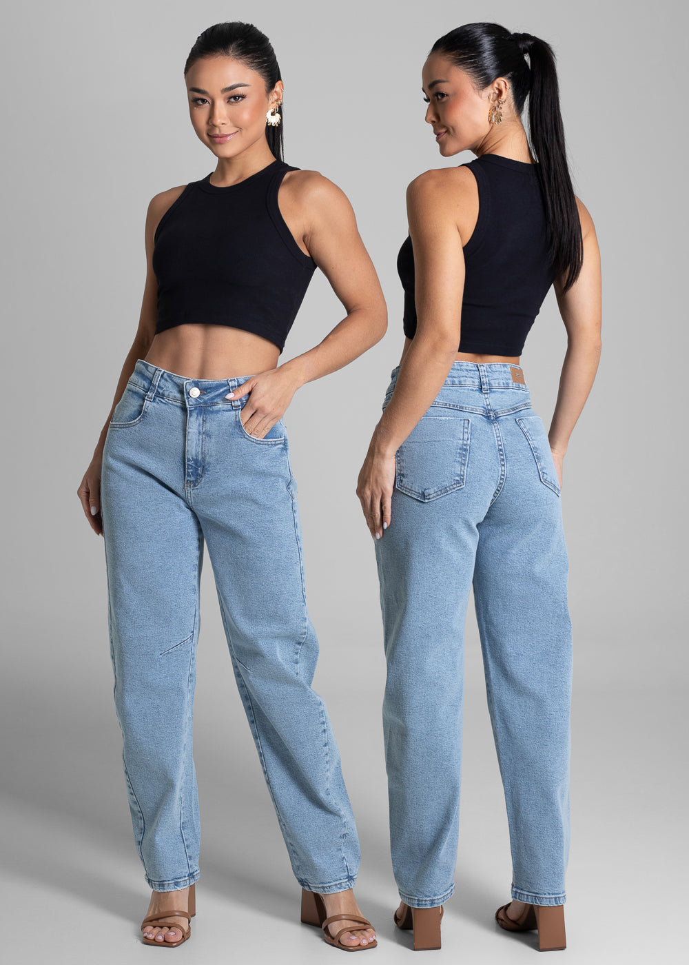 Calça Jeans Sawary Barrel - 281563 AZUL